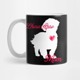 Lhasa apso mom   cute mother's day t shirt for dog lovers Mug